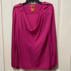 Tory Burch Hot Pink Blouse